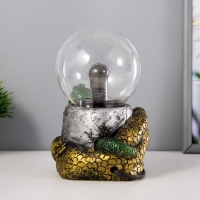 Плазменный шар "В ловушке" зеленый 13х8х19 см RISALUX Плазменный шар "В ловушке" зеленый 13х8х19 см RISALUX