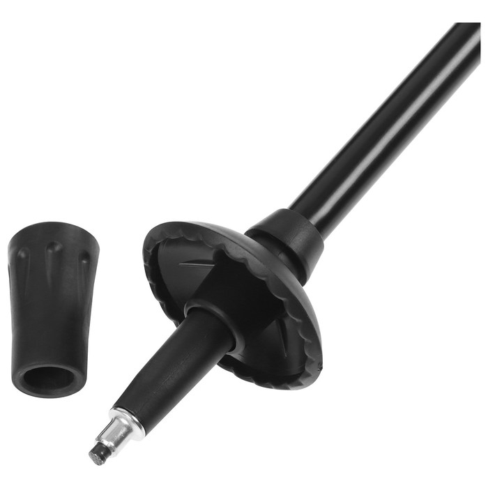 Палка для скандинавской ходьбы ONLITOP, телескопическая, 3 секции, до 135 см, цвет чёрный Палка для скандинавской ходьбы ONLITOP, телескопическая, 3 секции, до 135 см, цвет чёрный