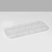 Подставка под украшения с футлярами 12 мест, 12,5×5×3 см, цвет прозрачный Подставка под украшения с футлярами 12 мест, 12,5×5×3 см, цвет прозрачный