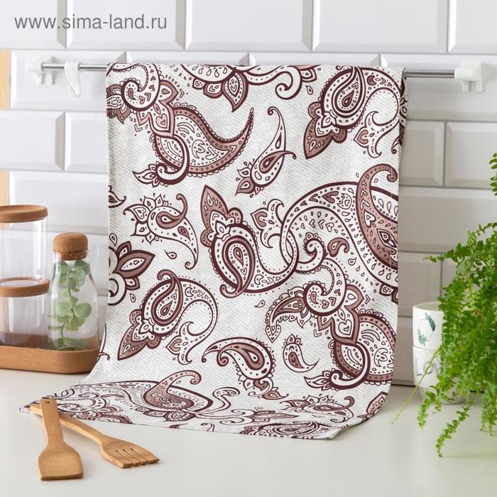 Полотенце "Этель" Восточные узоры 40х73 см, 100% хлопок, саржа 190 г/м2