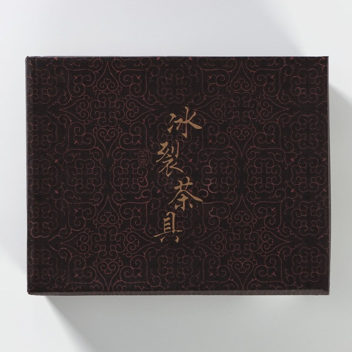 Набор для чайной церемонии керамический &laquo;Лунный камень&raquo;, 7 предметов: чайник 150 мл, 6 пиал 50 мл, цвет зелёный