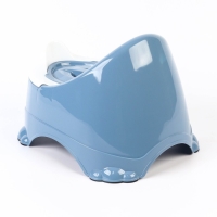 Горшок детский антискользящий &laquo;Бэйби-Комфорт&raquo; с крышкой, съёмная чаша, цвет голубой, синий