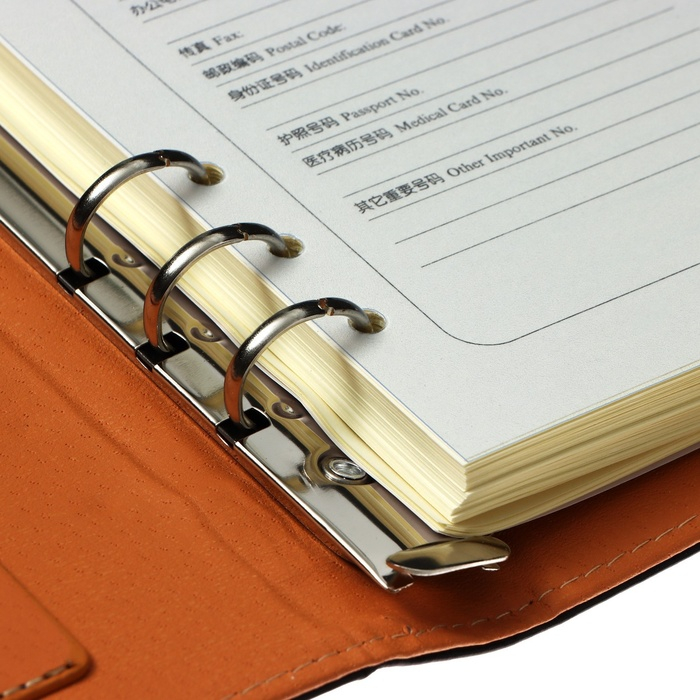 Органайзер на кольцах А5, 90 листов в линейку, с хлястиком, МИКС Органайзер на кольцах А5, 90 листов в линейку, с хлястиком, МИКС