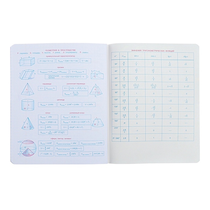 Тетрадь предметная "Неоновые истории", 48 листов в клетку, "Геометрия", обложка мелованный картон, ВД-лак, неон, блок офсет