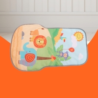 Развивающий коврик-каталка &laquo;Сафари&raquo;, 2 в 1, звуковые эффекты, цвет синий