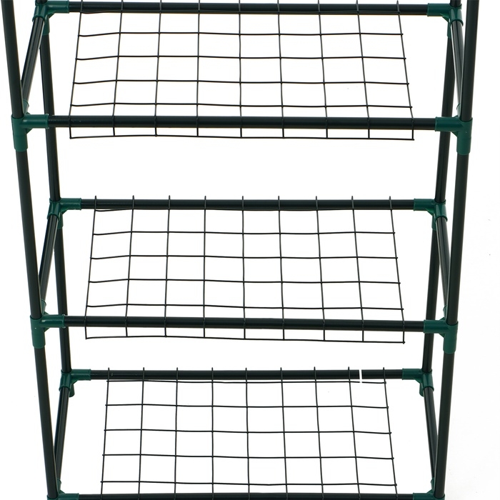 Парник-стеллаж, 3 полки, 80 &times; 24 &times; 46 см, металлический каркас d = 12 мм, чехол плёнка 80 мкм, Greengo