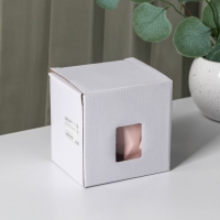 Кружка керамическая с ложкой «Стильный мишка», 320 мл, цвет розовый Кружка керамическая с ложкой «Стильный мишка», 320 мл, цвет розовый