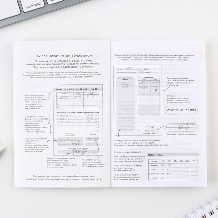 Умный блокнот CashBook А6, 68 листов «Советы енотика» Умный блокнот CashBook А6, 68 листов «Советы енотика»
