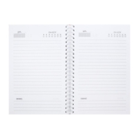 Еженедельник на гребне недатированный А5, 86 листов, картон 7БЦ, "Розовый мрамор", матовая ламинация, фольга Еженедельник на гребне недатированный А5, 86 листов, картон 7БЦ, "Розовый мрамор", матовая ламинация, фольга