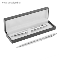 Ручка подарочная, шариковая, автоматическая "Джокер", в кожзам футляре, серебристый Ручка подарочная, шариковая, автоматическая "Джокер", в кожзам футляре, серебристый