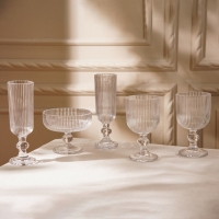 Набор бокалов для шампанского стеклянный SL Home &laquo;Модерн&raquo;, 150 мл, 5,5&times;18,5 см, цвет прозрачный