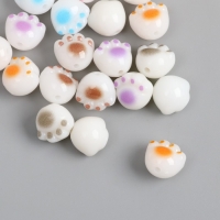 Бусины для творчества пластик "Лапка" набор 10 шт 1,1х1,2х0,9 см Бусины для творчества пластик "Лапка" набор 10 шт 1,1х1,2х0,9 см