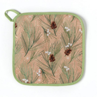 Набор "Spruce branches" варежка-прихватка 20х28см, прихватка 19х19см, 100% хл, ватин 250г/м2