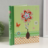 Фотоальбом магнитный 20 листов"Ромашка объемная" МИКС 29х24,5х2,5 см