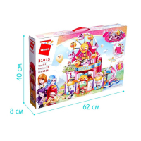 Конструктор Девчонки «Дом аттракционов», 4 минифигуры и 1038 деталей Конструктор Девчонки «Дом аттракционов», 4 минифигуры и 1038 деталей