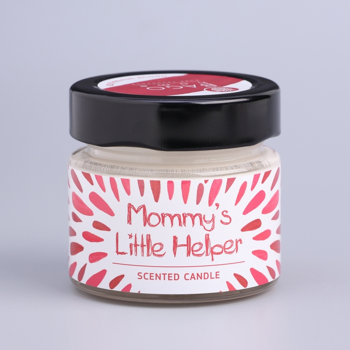 Свеча ароматическая в банке Свеча ароматическая в банке "Малиновый десерт", совый воск, 80 г