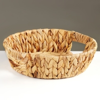 Блюдо декоративное "Золотистый колос", 28 х 28 х 8 см, водный гиацинт Блюдо декоративное "Золотистый колос", 28 х 28 х 8 см, водный гиацинт