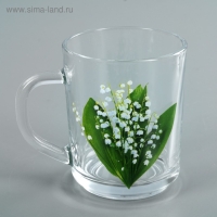 Кружка стеклянная для чая &laquo;Ассорти&raquo;, 200 мл, рисунок МИКС