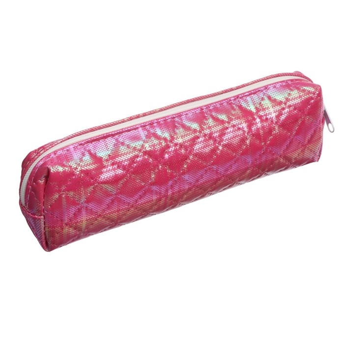 Пенал школьный на молнии Пенал школьный на молнии "Перламутр", стеганый, МИКС