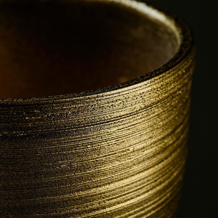 Горшок цветочный Горшок цветочный "Золото" с поддоном, 8л