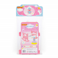 Кроватка-качалка для кукол сборная, 7 элементов, в пакете, МИКС Кроватка-качалка для кукол сборная, 7 элементов, в пакете, МИКС