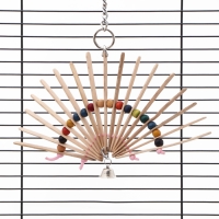 Игрушка для птиц "Веер" с колокольчиком, натуральное дерево, 20 х 20 см Игрушка для птиц "Веер" с колокольчиком, натуральное дерево, 20 х 20 см