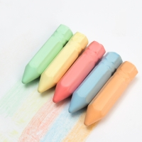 Мелки для рисования &laquo;Карандаши&raquo;, набор 5 цветов, размер 1 шт. &mdash; 2,5 &times; 10 см