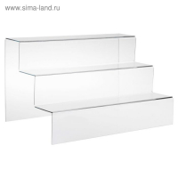 Горка 3 ступеньки, 50&times;32&times;30 см, оргстекло 3 мм, В ЗАЩИТНОЙ ПЛЁНКЕ