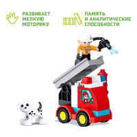 Конструктор «Пожарная и полицейская станции», 2 варианта сборки, 103 детали Конструктор «Пожарная и полицейская станции», 2 варианта сборки, 103 детали