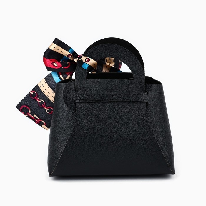 Сумочка подарочная &laquo;Чёрная&raquo;, 12 х 13 х 5.5 см