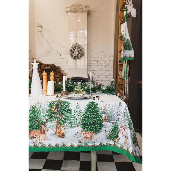 Полотенце &laquo;Лиса&raquo; ТМ &laquo;Этель: Новогодний лес&raquo;, 40 &times; 67 см, 100 % хлопок, саржа, 190 г/м&sup2;