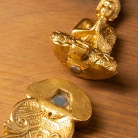 Подставка для благовоний "Будда", золото Подставка для благовоний "Будда", золото