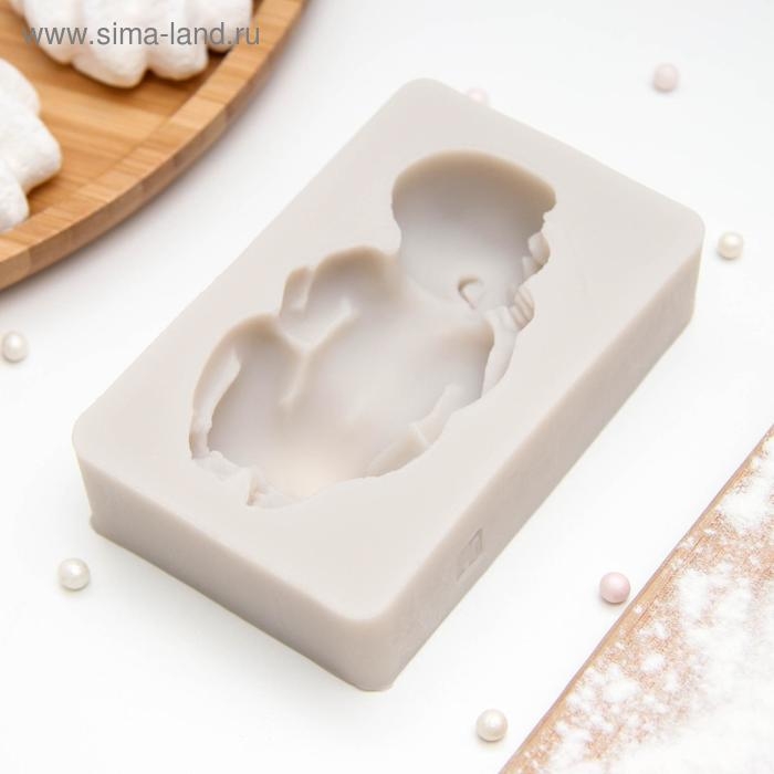 Молд &laquo;Пупсик&raquo;, силикон, 10&times;6,5 см, цвет МИКС