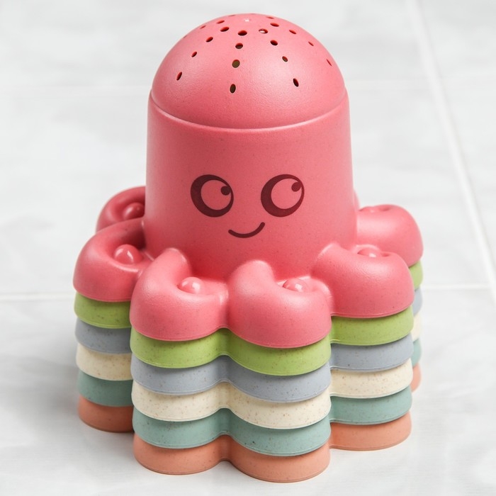 Набор игрушек для ванны &laquo;Осьминожки стаканчики&raquo;, 6 шт