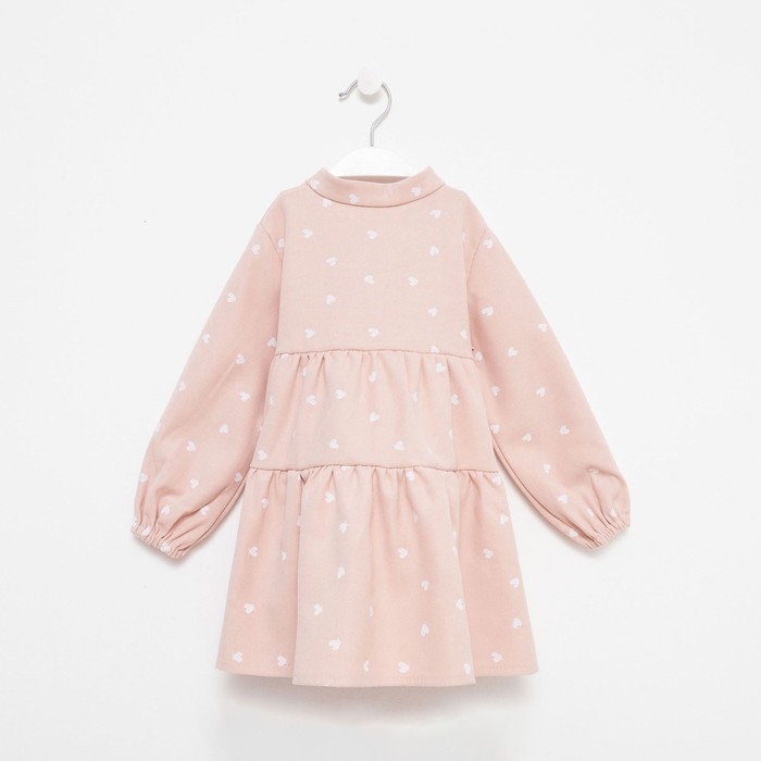 Платье детское KAFTAN "Сердечки", р. 30 (98-104), розовый