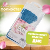 Набор ниток мулине №3843, 8 &plusmn; 1 м, 6 шт, цвет ярко-голубой