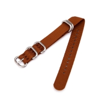 Ремешок для часов "Соломон", 18 мм, l-27 см, коричневый Ремешок для часов "Соломон", 18 мм, l-27 см, коричневый