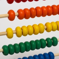 Счёты деревянные для детей с карточками