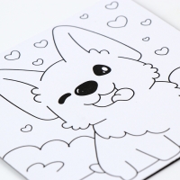 Магнит-раскраска &laquo;Корги&raquo;, 10 &times; 10 см