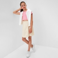 Юбка для девочки MINAKU, цвет бежевый, рост 158 см Юбка для девочки MINAKU, цвет бежевый, рост 158 см