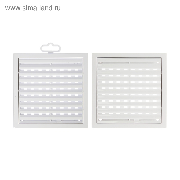 Решетка вентиляционная ERA 1515РРП, 150х150 мм, с жалюзи, неразъемная, пластик Решетка вентиляционная ERA 1515РРП, 150х150 мм, с жалюзи, неразъемная, пластик