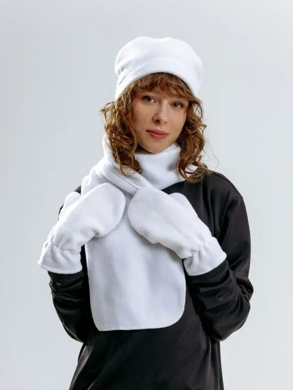 Шапка Fleecy, белая Шапка Fleecy, белая