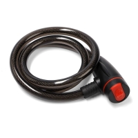 Замок навесной велосипедный LOCKLAND, 12х1000 мм, перфорированный ключ с пластиковой ручкой Замок навесной велосипедный LOCKLAND, 12х1000 мм, перфорированный ключ с пластиковой ручкой