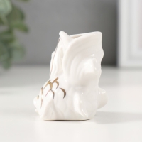 Сувенир керамика подставка д/зубочисток "Белая рыбка" с золотом 5,2х4х5,5 см Сувенир керамика подставка д/зубочисток "Белая рыбка" с золотом 5,2х4х5,5 см