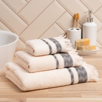 Полотенце махровое LoveLife &laquo;Муссон&raquo; 50х80 см, чёрный, 100% хлопок, 500 гр/м2