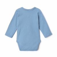 Боди с длинным рукавом, цвет синий, рост 68 см