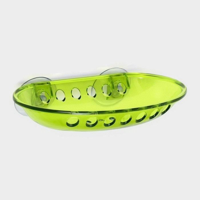 Мыльница на присосках Bath Collection, пластик, 15,5&times;9,5&times;3 см, цвет МИКС