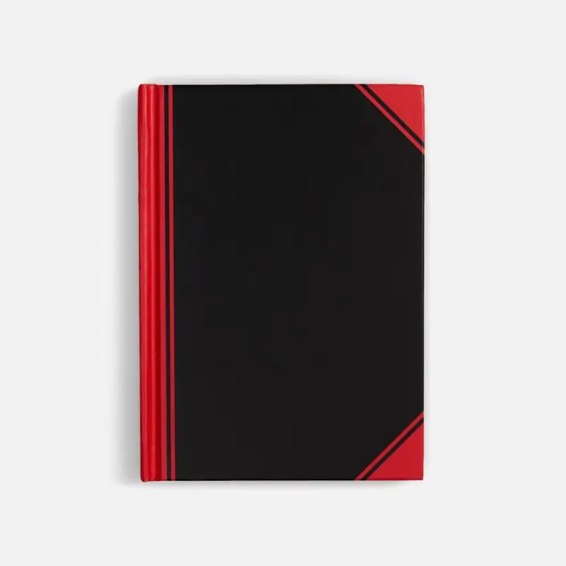 Блокнот Accenti Mini, черный с красным