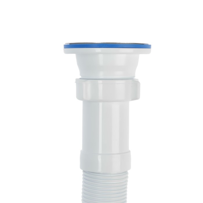 Гофросифон ORIO АС-30112, 1 1/2 Гофросифон ORIO АС-30112, 1 1/2"х40 мм, с нержавеющей решеткой d=70 мм, L=1500 мм, белый