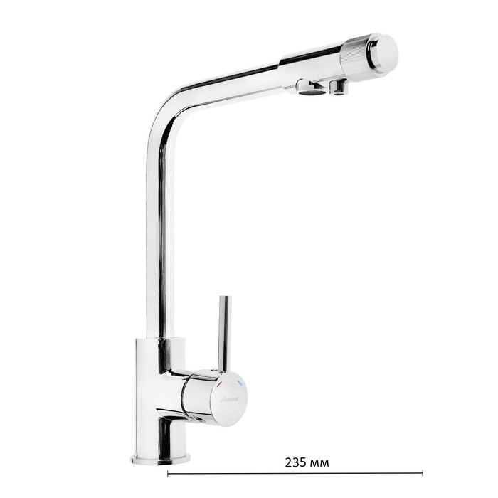 Смеситель для кухни Accoona A5179-3, однорычажный, с выходом для питьевой воды, хром Смеситель для кухни Accoona A5179-3, однорычажный, с выходом для питьевой воды, хром